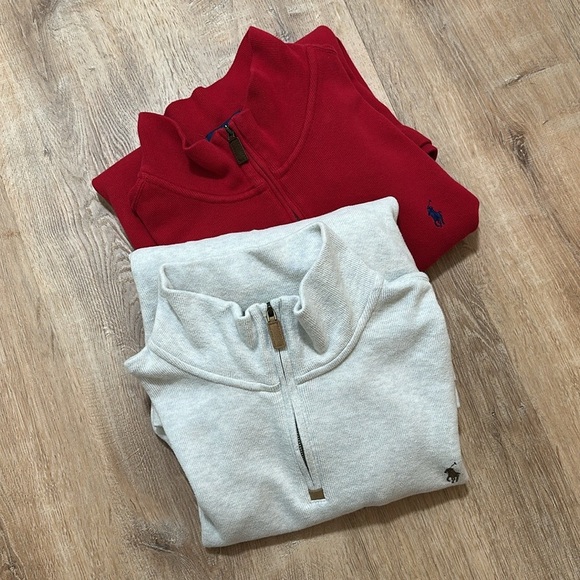 POLO RALPH LAUREN | Red Quarter Zip - Picture 5 of 5